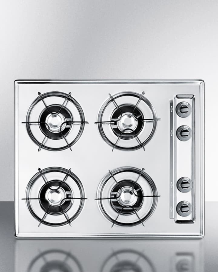 24" Wide 4-Burner Gas Cooktop