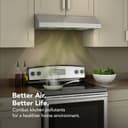 Glacier 30-Inch 300 Max Blower CFM 5 Sones Range Hood view 2
