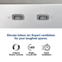 Glacier 30-Inch 300 Max Blower CFM 5 Sones Range Hood view 5