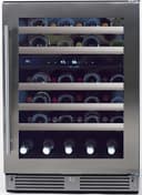 24 Inch Dual Zone Wine Cooler with Telescope Racks, Ideal Temperature, Tri Color Lighting, Flush Undercounter, Electronic Controls, X-Active Circulation, Low E Glass, Quiet Operation and for Commercial or Residential Settings view 1