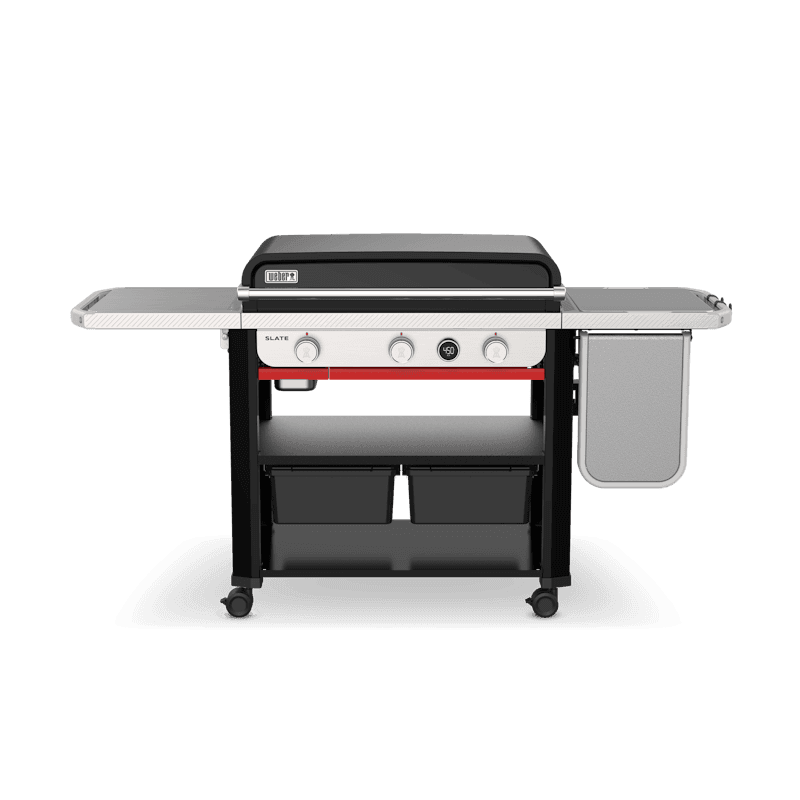 Slate® 30" Rust-Resistant Griddle with Extendable Side Table (Liquid Propane)