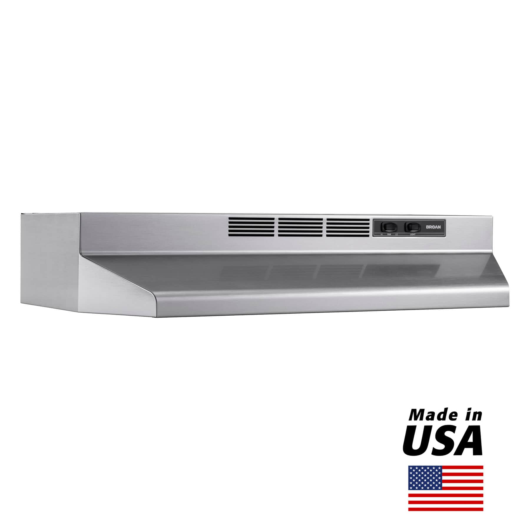 24Inch Ductless UnderCabinet Range Hood, Stainless Finish