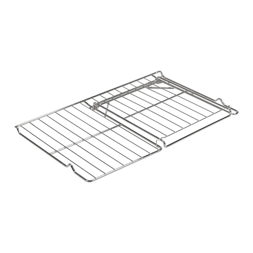 24" L x 15 3/4" D Split Oven Rack, Stainless Steel, half-shelf design, with 11 1/4" L x 14" D removable rack section