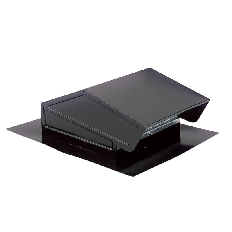 Steel Roof Cap, 3-1/4-Inch x 10-Inch or Up to 8-Inch Round Duct, Black