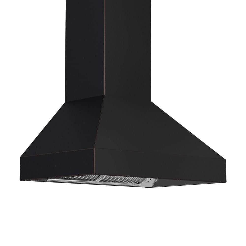 36 In. Designer Series Ducted Wall Mount Range Hood In Oil-rubbed Bronze