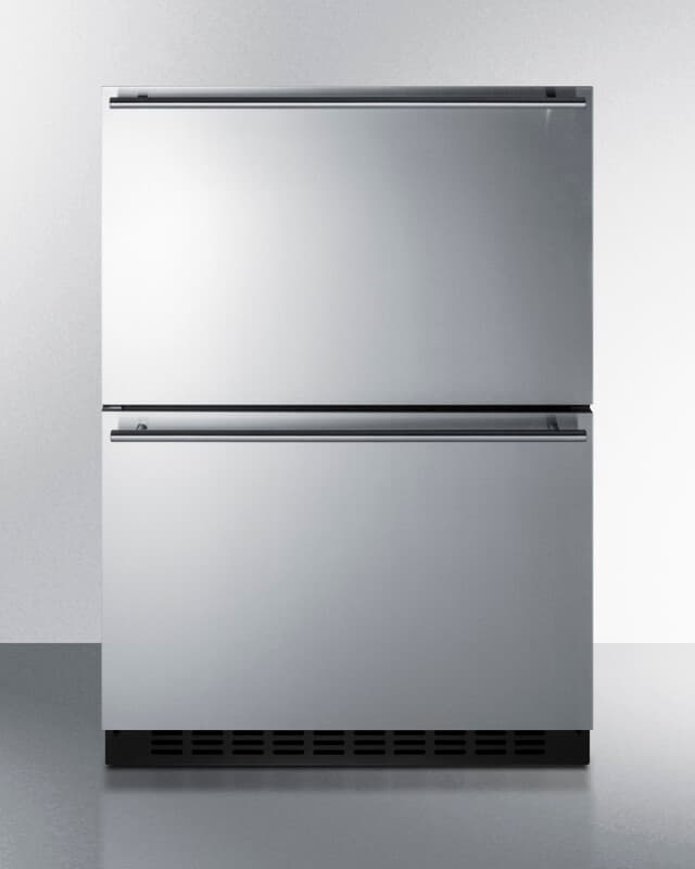 24" Wide Outdoor 2-Drawer Refrigerator-Freezer, ADA Compliant