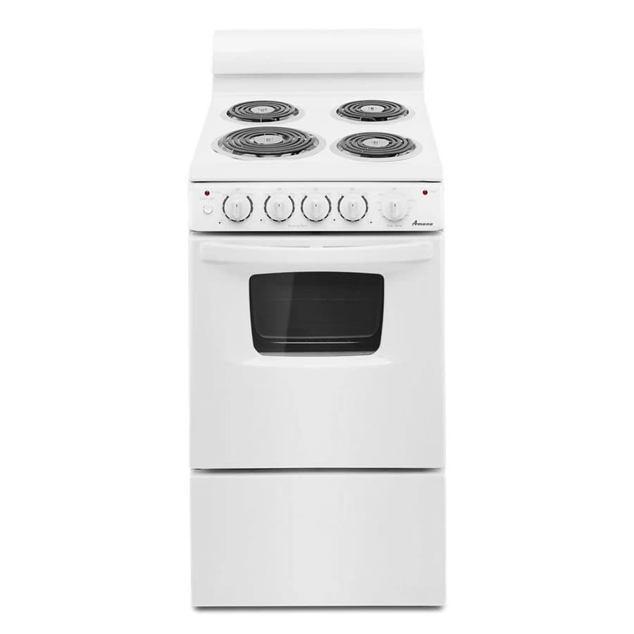 Amana 20-inch Electric Range Oven with Versatile Cooktop