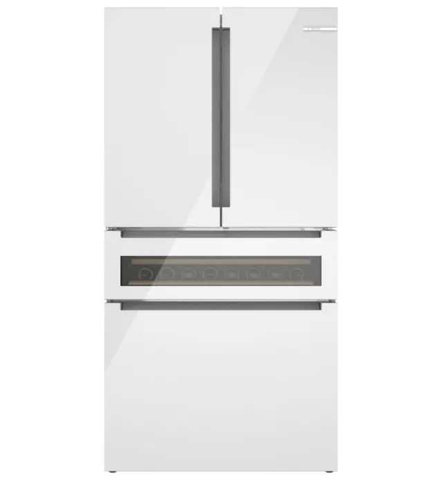 800 Series French Door Bottom Mount Refrigerator, Glass door 36'', Total No Frost