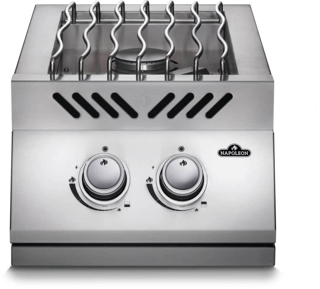Built-in 500 Series Inline Dual Range Top Burner with Stainless Steel Cover