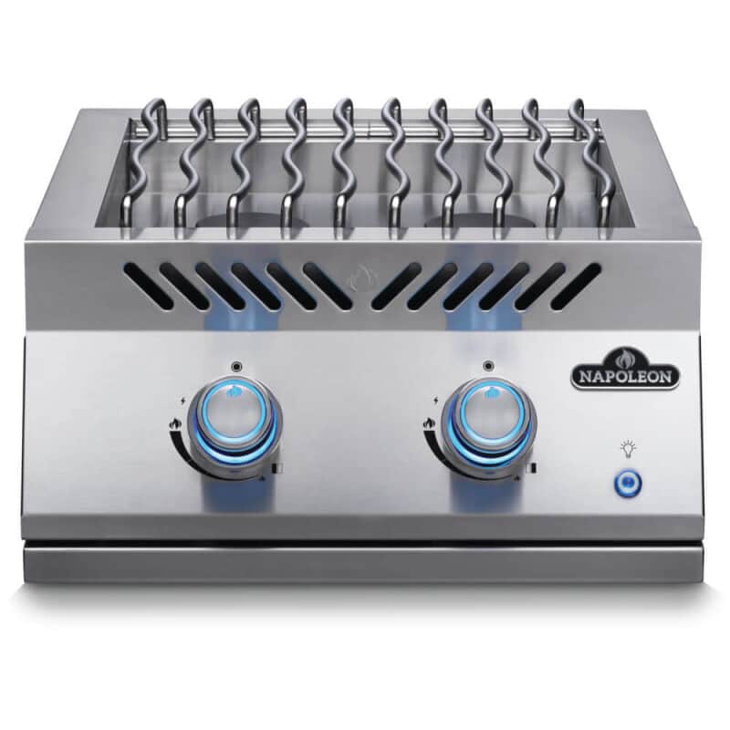 Built-in 700 Series Dual Range Top Burner with Stainless Steel Cover
