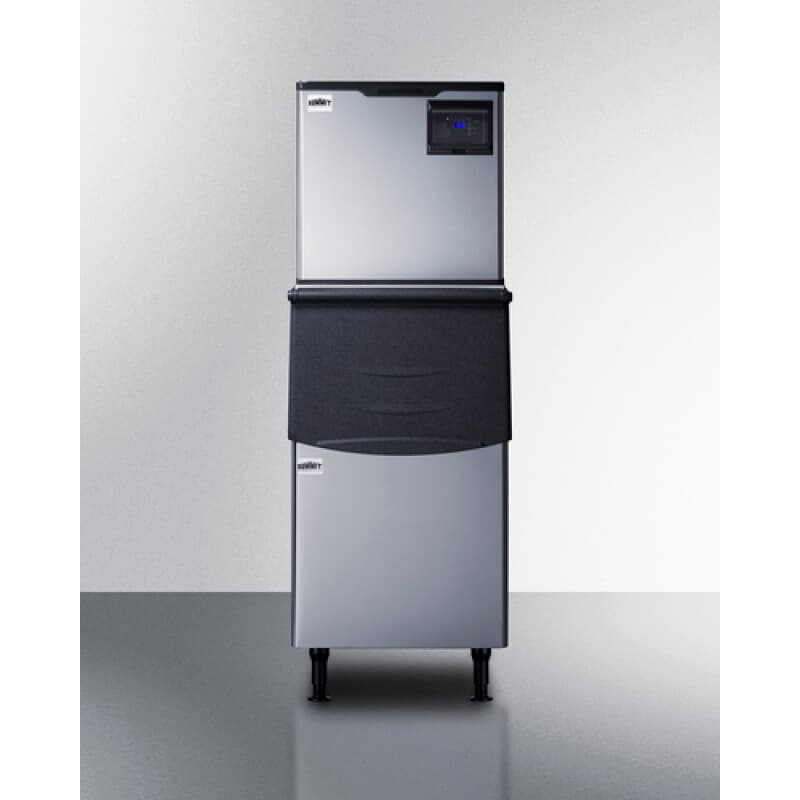 Accucold 350 lb. Commercial Ice Machine With Stainless Steel Bin