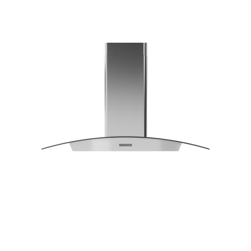 Curved Glass Chim. Wall, 30in, LED, 600 CFM w/ACT