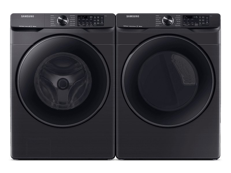 Smart Front Load Washer & Dryer Set with Super Speed and Steam Sanitize+