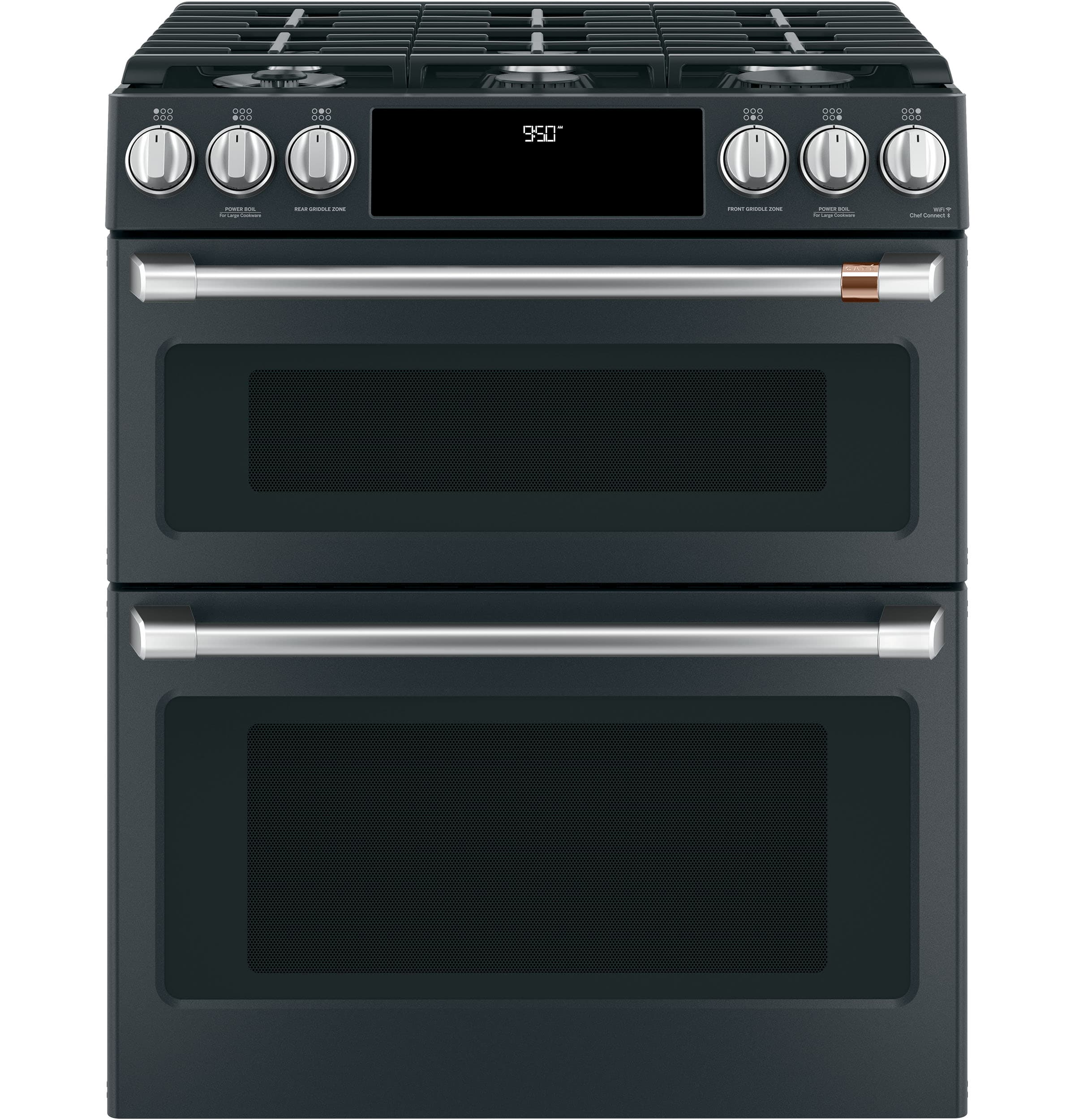 30" Smart Slide-In, Front-Control, Dual-Fuel, Double-Oven Range with Convection
