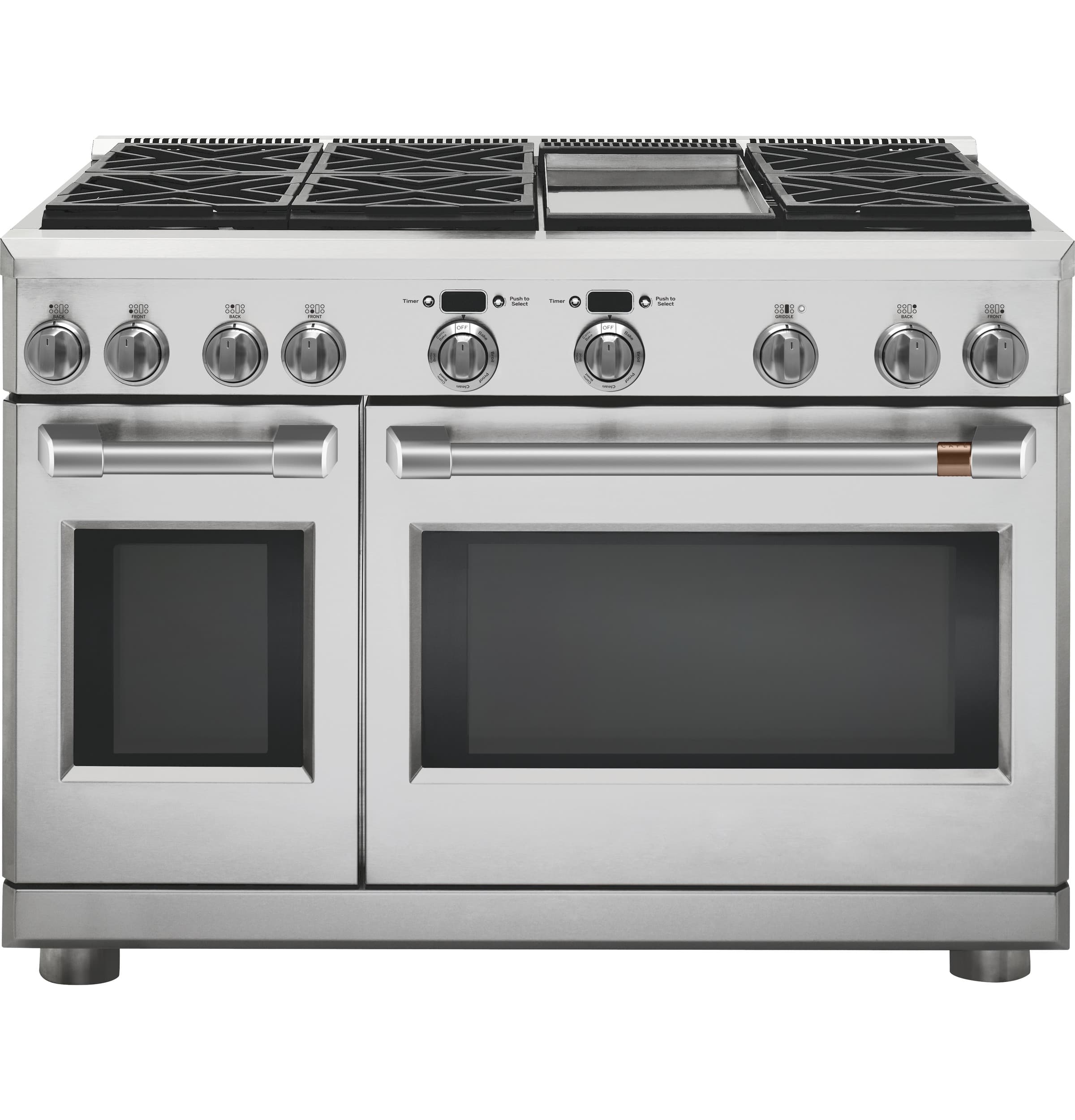48" Dual-Fuel Commercial-Style Range with 6 Burners and Griddle (Natural Gas)