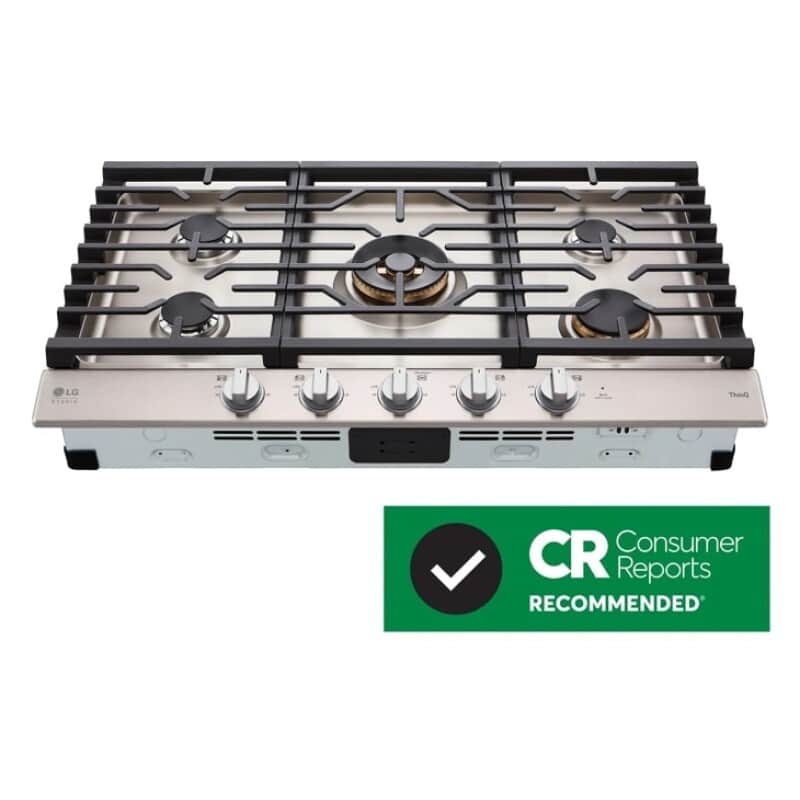36 Inch Ultraheat™ Gas Cooktop With Easyclean®