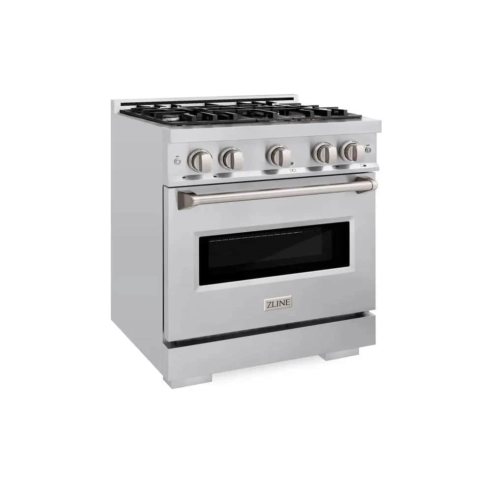 30 In. 4.2 Cu. Ft. Classic Gas Range With 4 Burner Cooktop And Convection Gas Oven In Stainless Steel