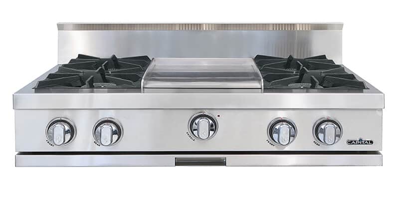 36″ Rangetop 2 Burners / Griddle / 2 Burners NG