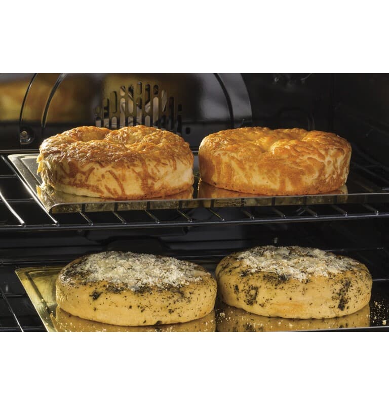 GE Series 30" Slide-In Front Control Gas Double Oven with Convection Range