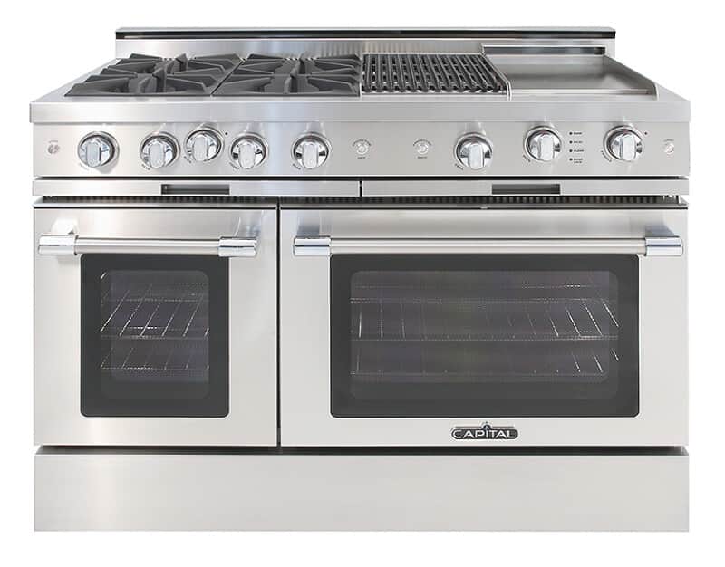 48″ Grand Chef Range 4 Burners / Grill / Griddle LP