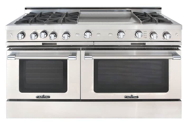 60″ Grand Chef Range 4 Burners / 24″ Griddle / 2 Burners NG