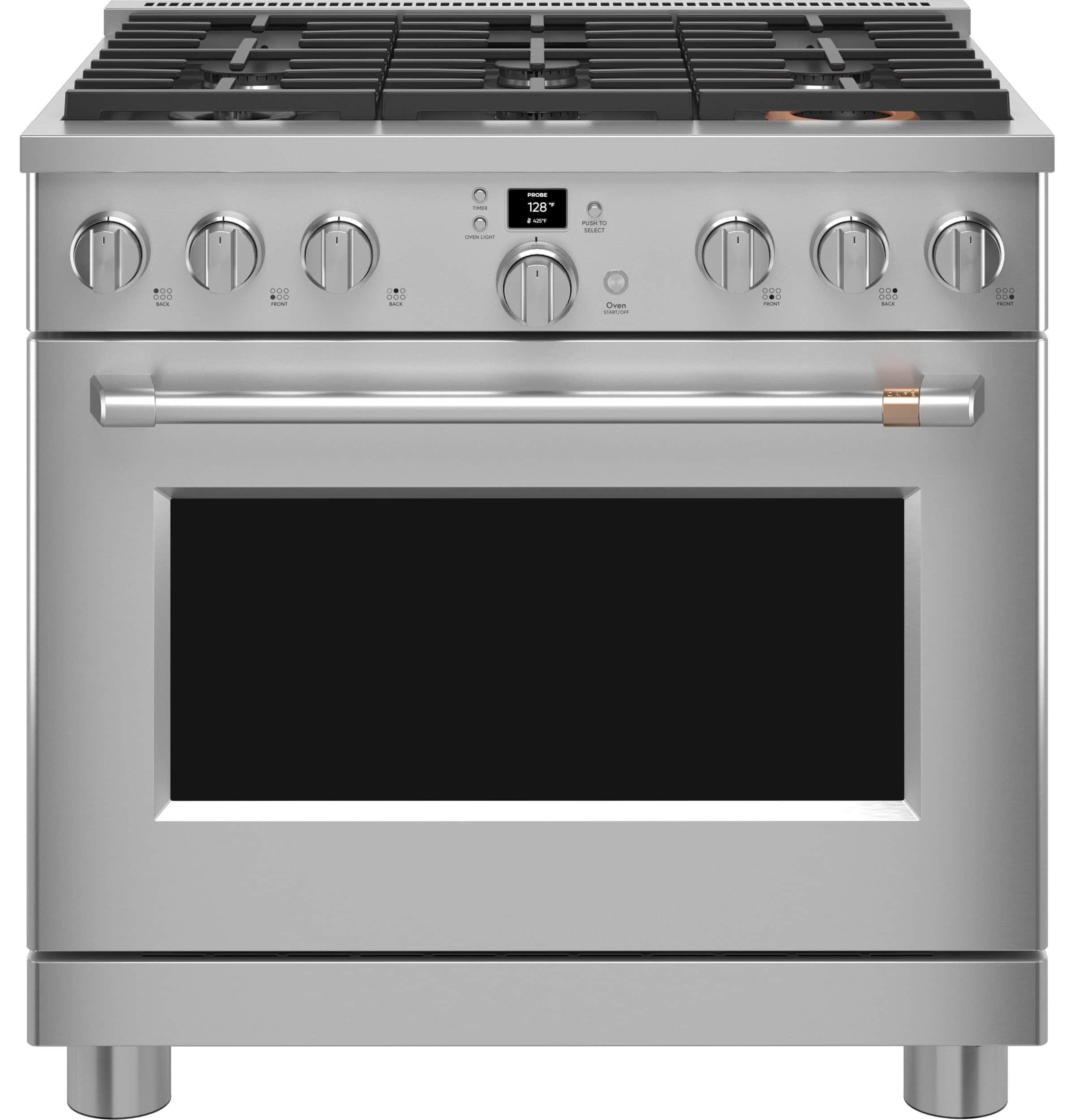 Café 36" Smart All-gas Commercial-style Range With 6 Burners (natural Gas)