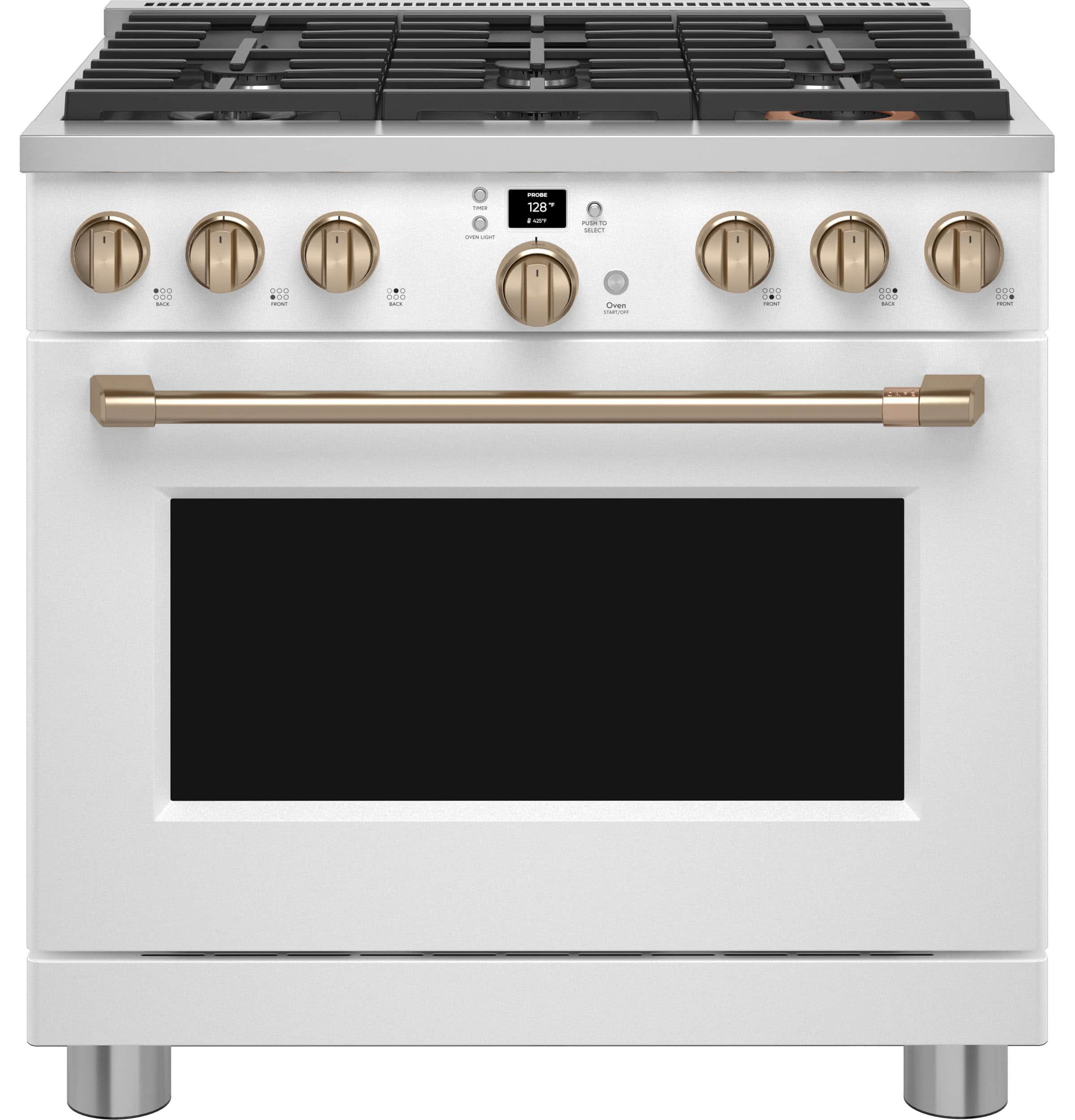Café 36" Smart All-gas Commercial-style Range With 6 Burners (natural Gas)