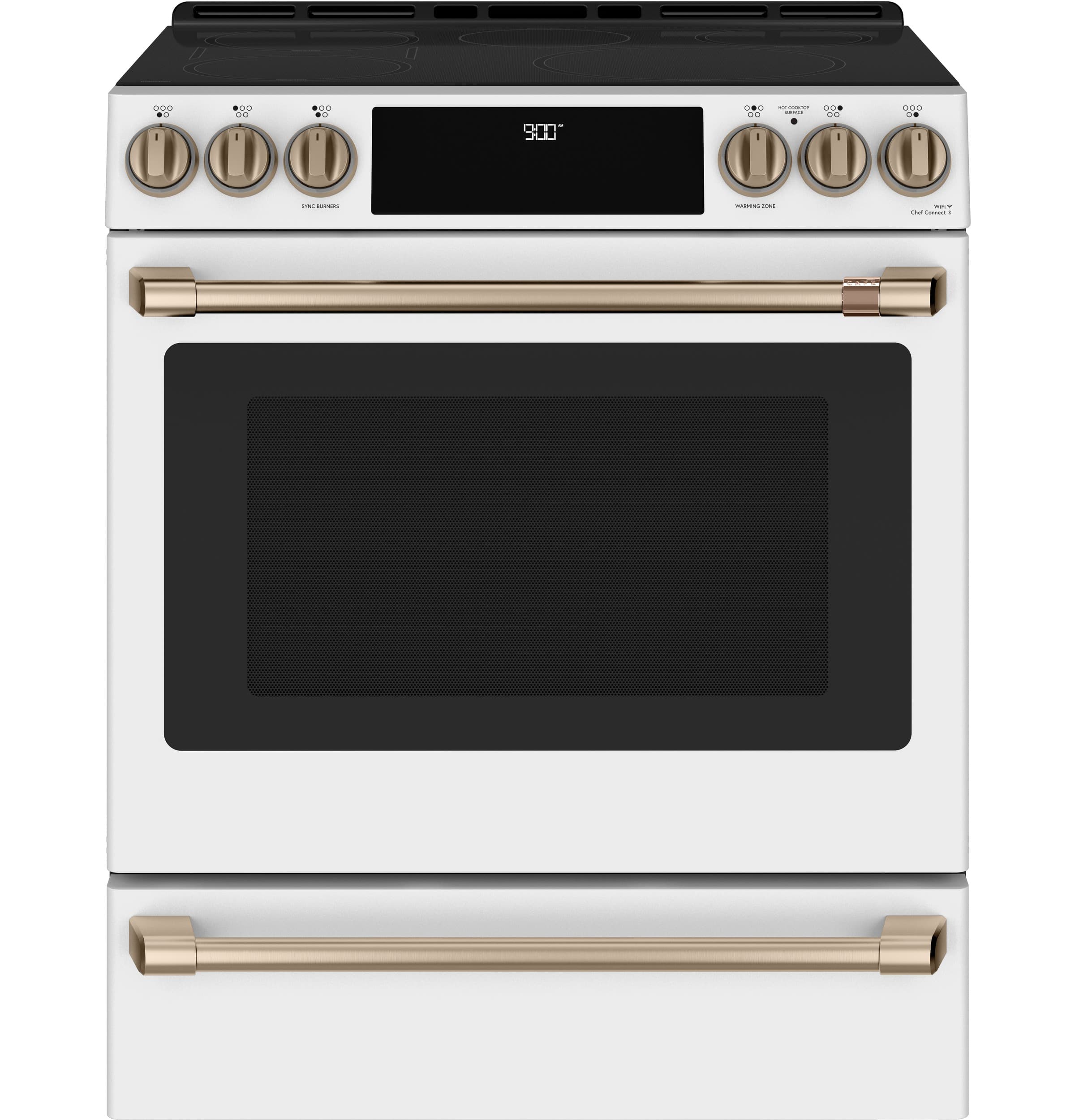 30" Smart Slide-in, Front-control, Induction And Convection Range With Warming Drawer