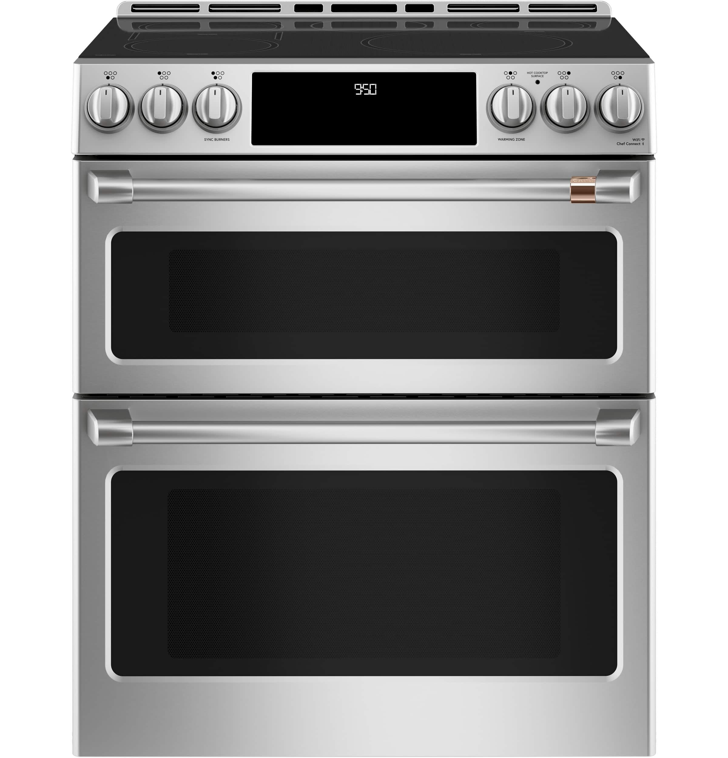 Café 30" Smart Slide-in, Front-control, Induction And Convection Double-oven Range