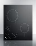 21" Wide 115V 2-Burner Radiant Cooktop