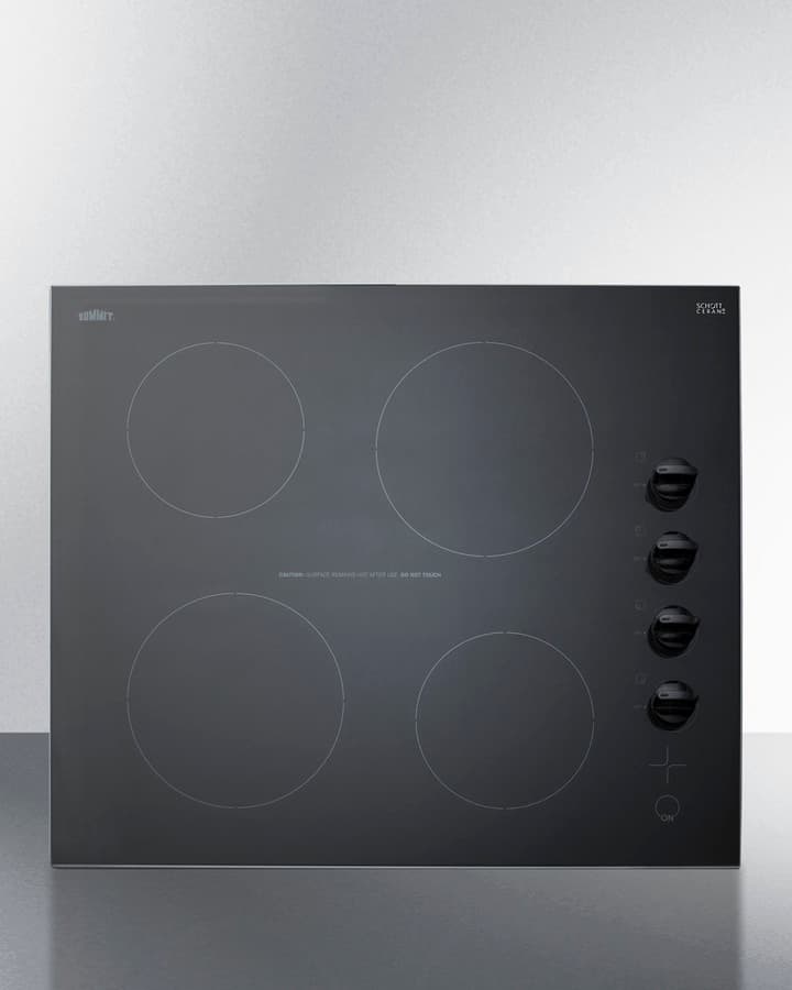24" Wide 230V 4-Burner Radiant Cooktop