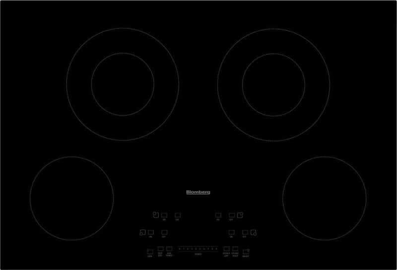 30" 4 Burner Built-In Electric Cooktop, Front Touch Controls