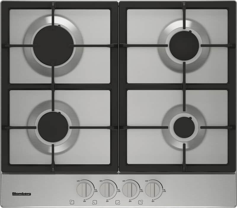 24" 4 Burner Built-In Gas Cooktop, Front Controls