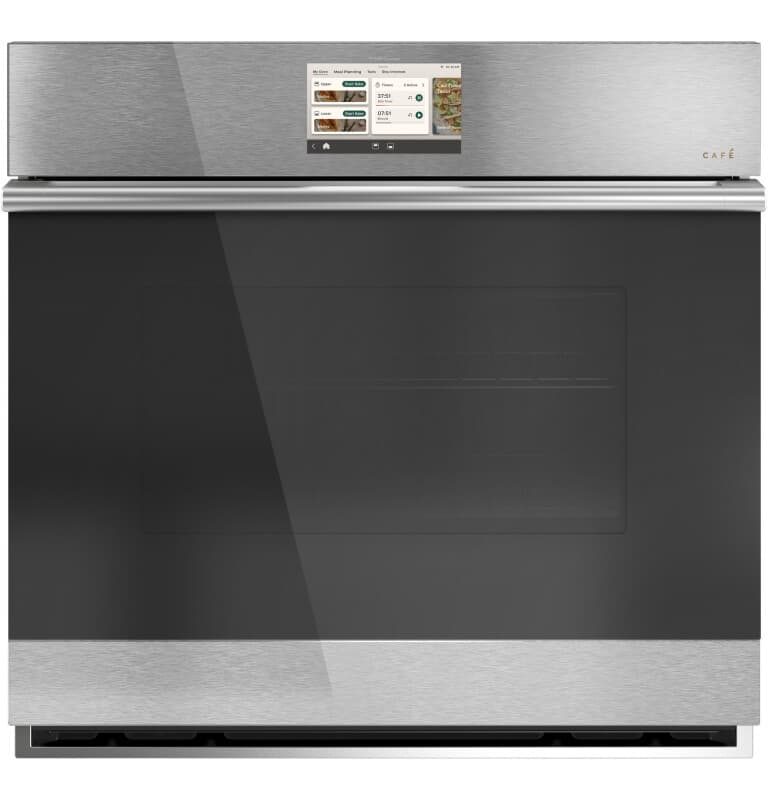 Café 30" Smart Single Wall Oven With Convection In Platinum Glass