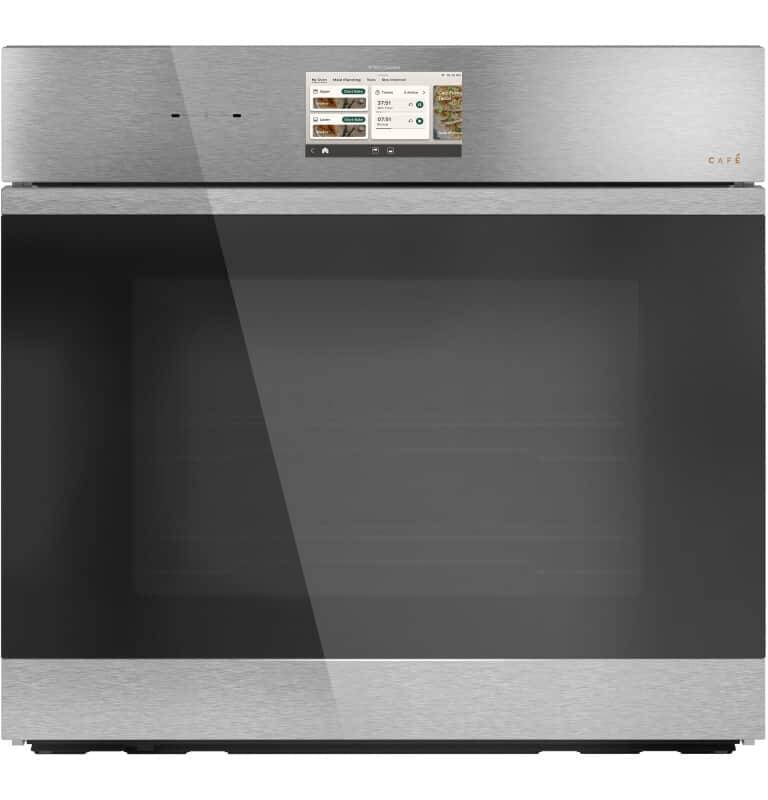 Café 30" Smart Built-in Convection Single Wall Oven In Platinum Glass