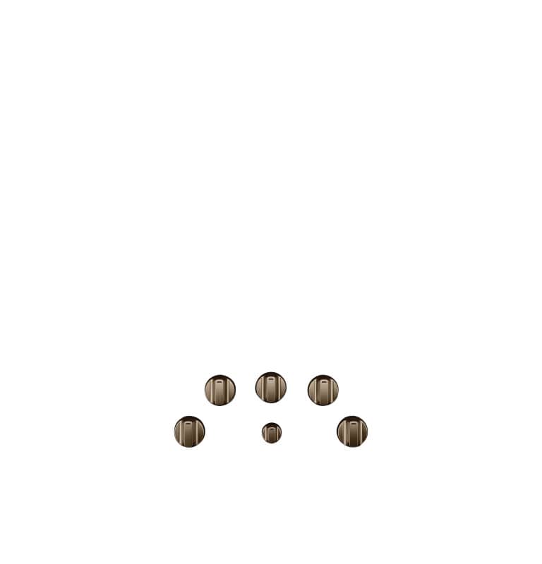 Café 5 Electric Cooktop Knobs - Brushed Bronze