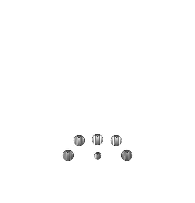 Café 5 Electric Cooktop Knobs - Brushed Stainless