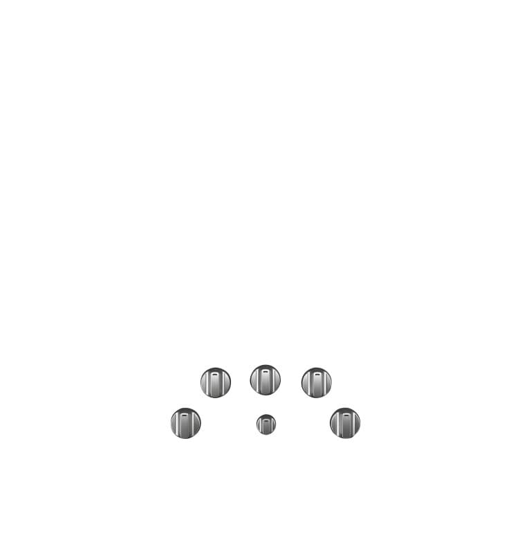 Café 5 Electric Cooktop Knobs - Brushed Stainless
