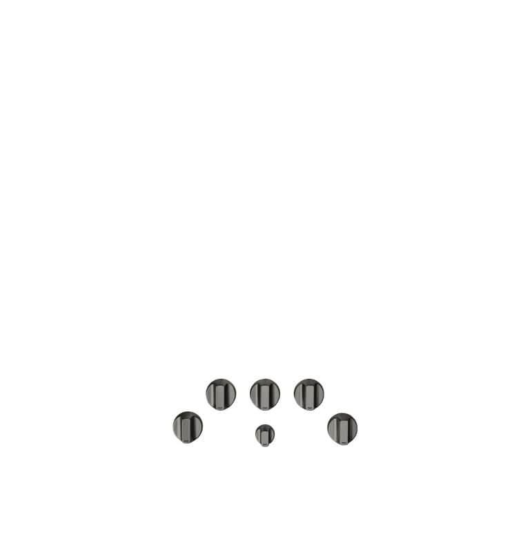 Café 5 Gas Cooktop Knobs - Brushed Black