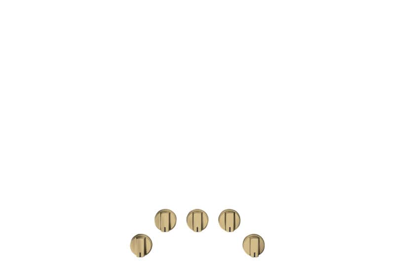 Café 5 Gas Cooktop Knobs - Brushed Brass