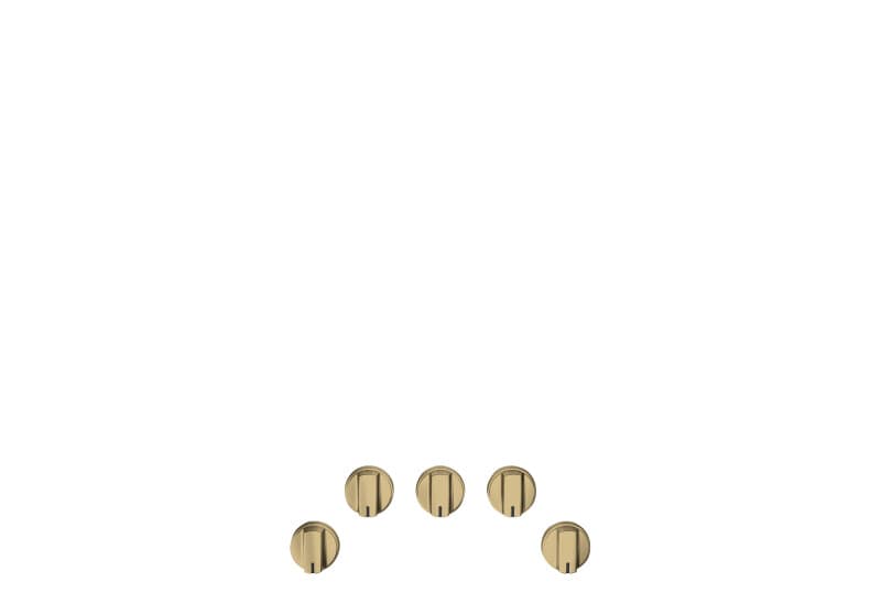 Café 5 Gas Cooktop Knobs - Brushed Brass