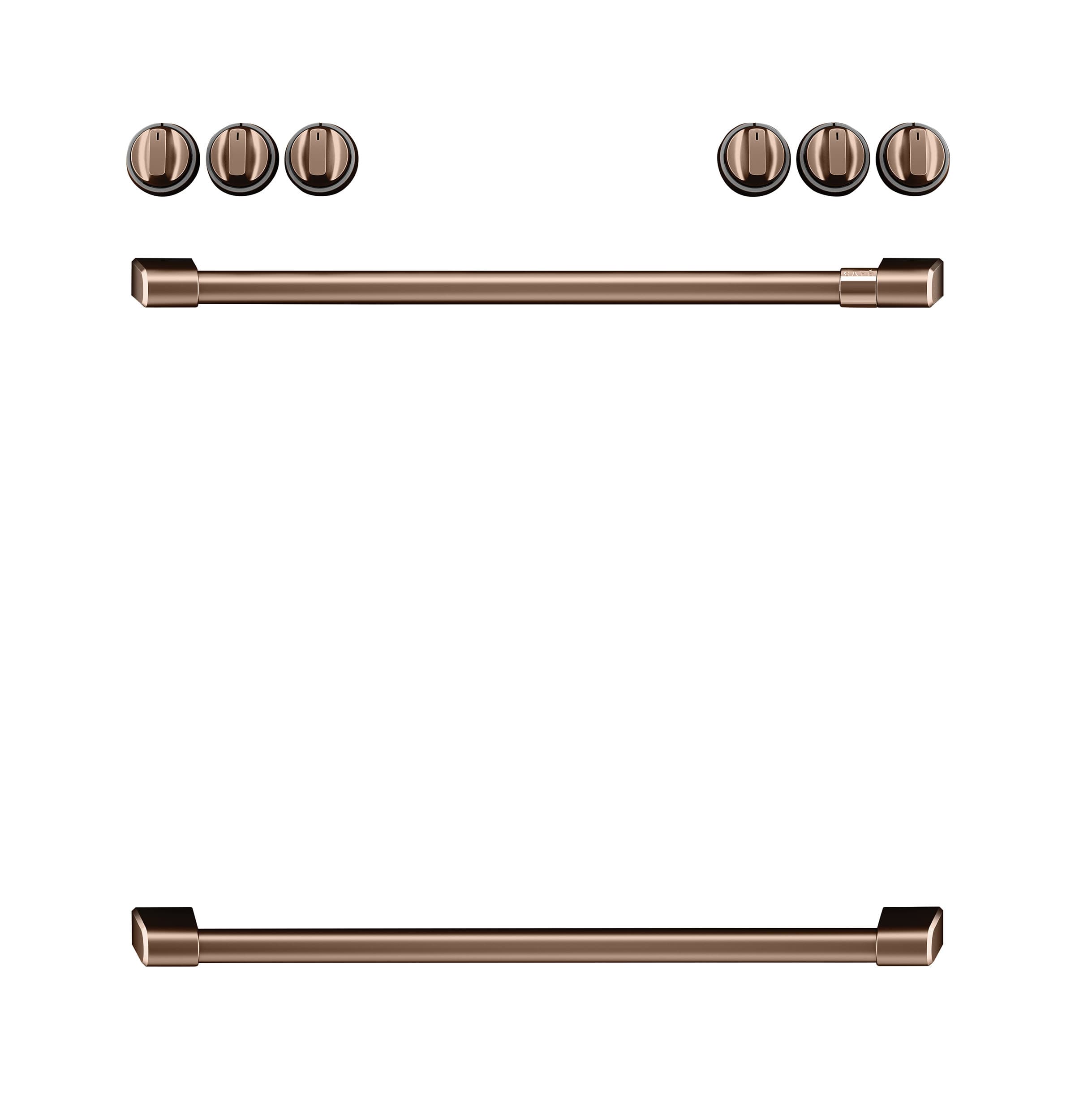 CAFÉ™ Front Control Electric Knobs and Handles - Brushed Copper