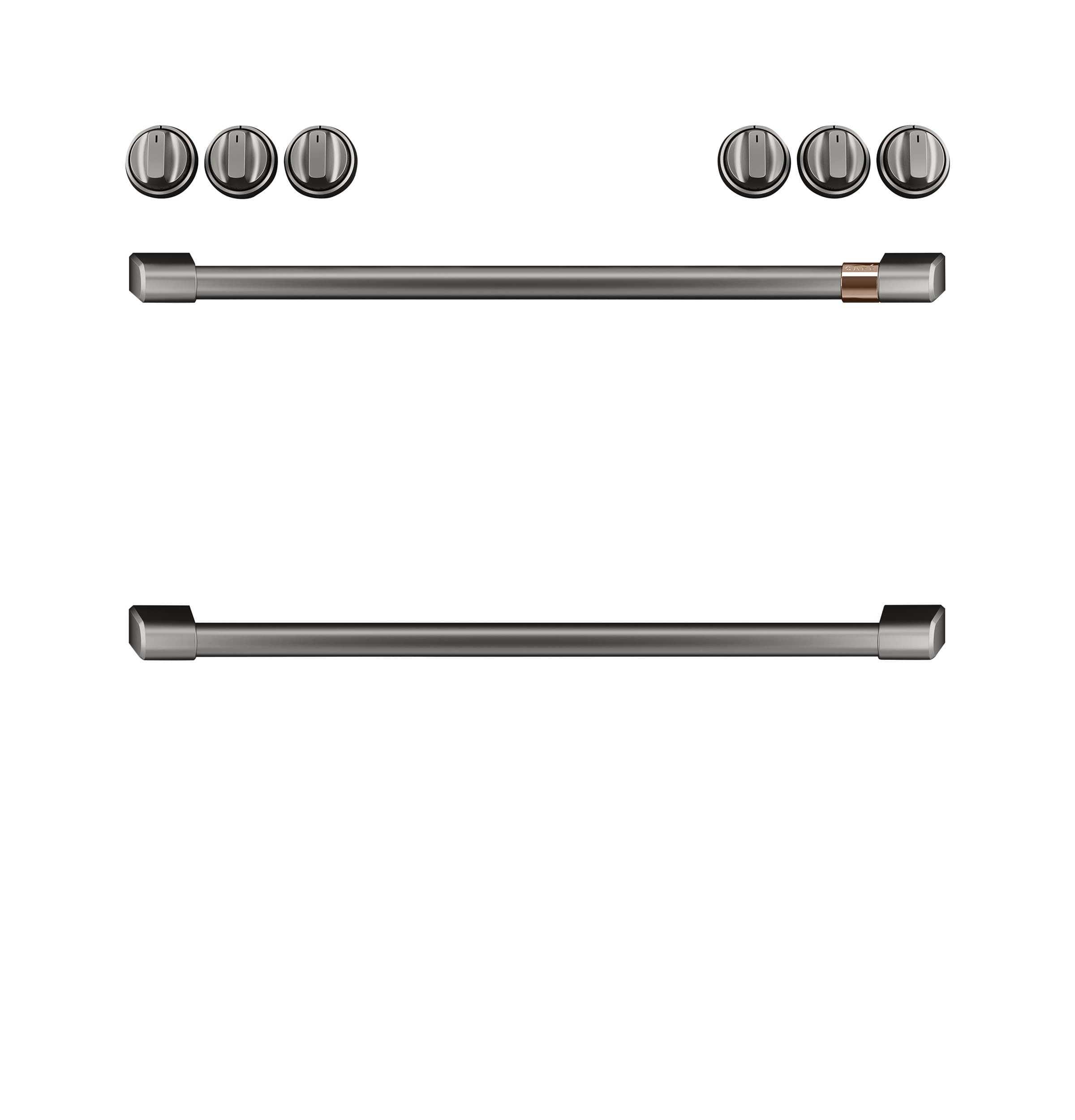 CAFÉ™ Front Control Gas Knobs and Handles - Brushed Black