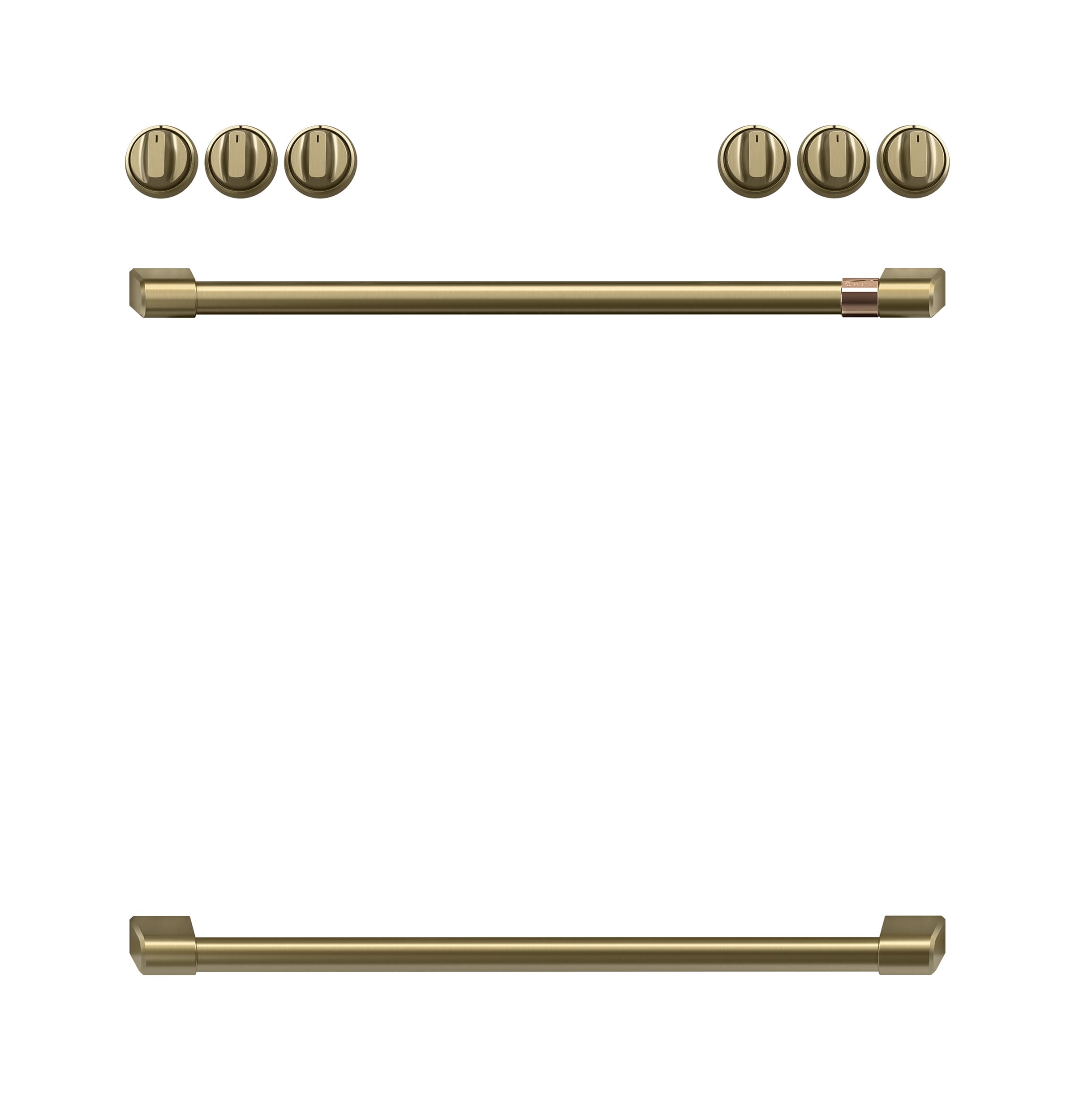 CAFÉ™ Handle Kit - Range Brushed Brass