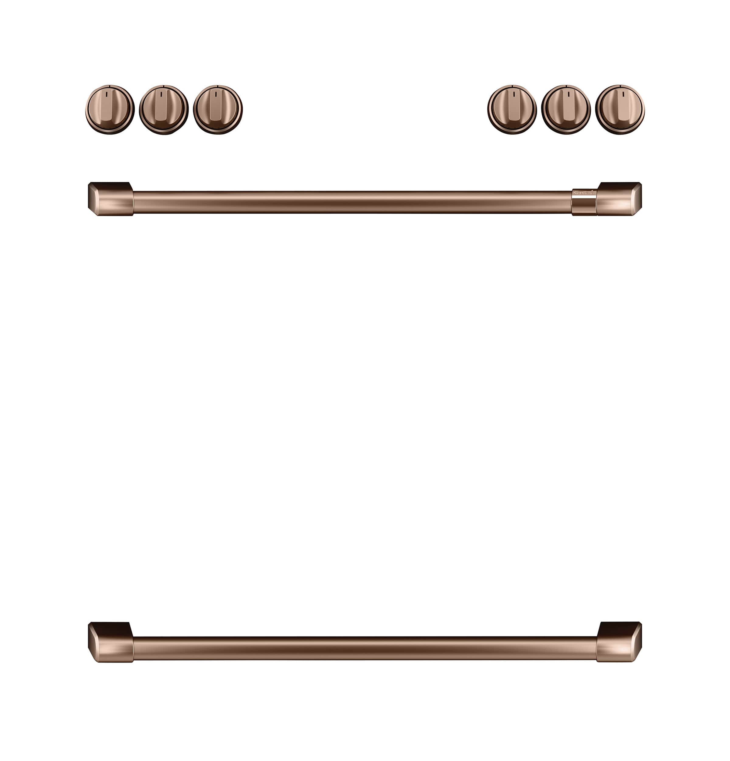 CAFÉ™ Front Control Gas Knobs and Handles - Brushed Copper