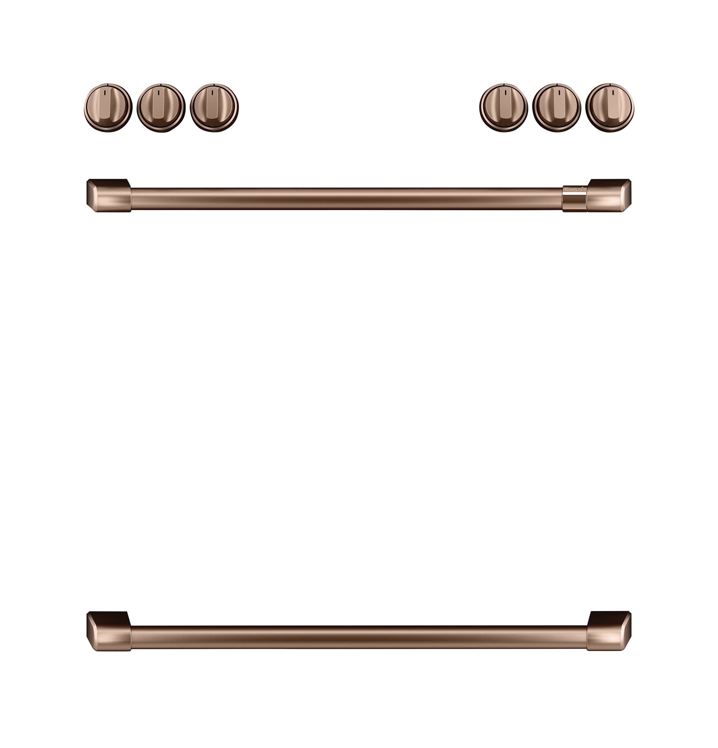 CAFÉ™ Front Control Gas Knobs and Handles - Brushed Copper