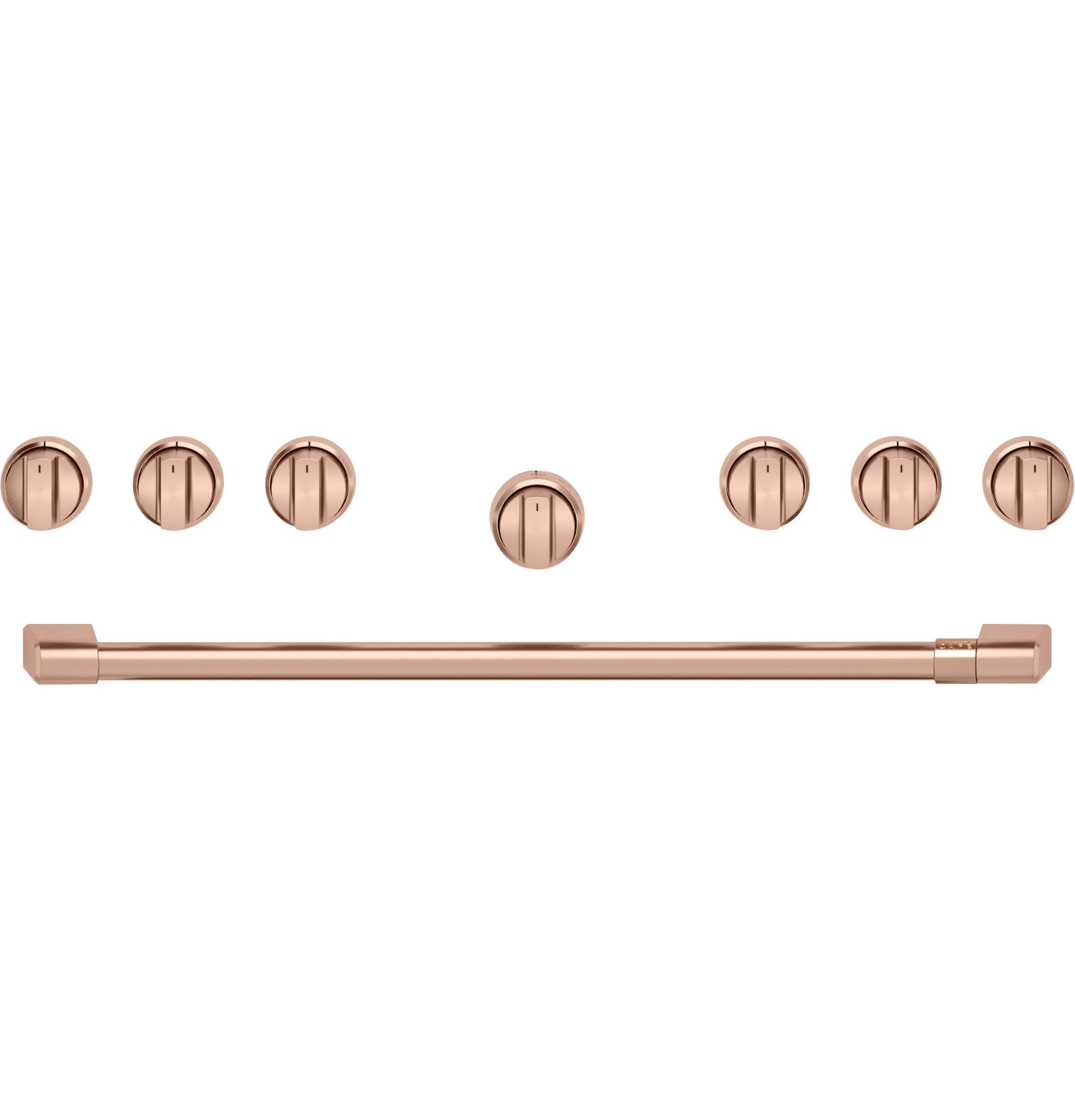 Café 36" Brushed Copper Handle & Knob Set For Pro Range And Rangetop