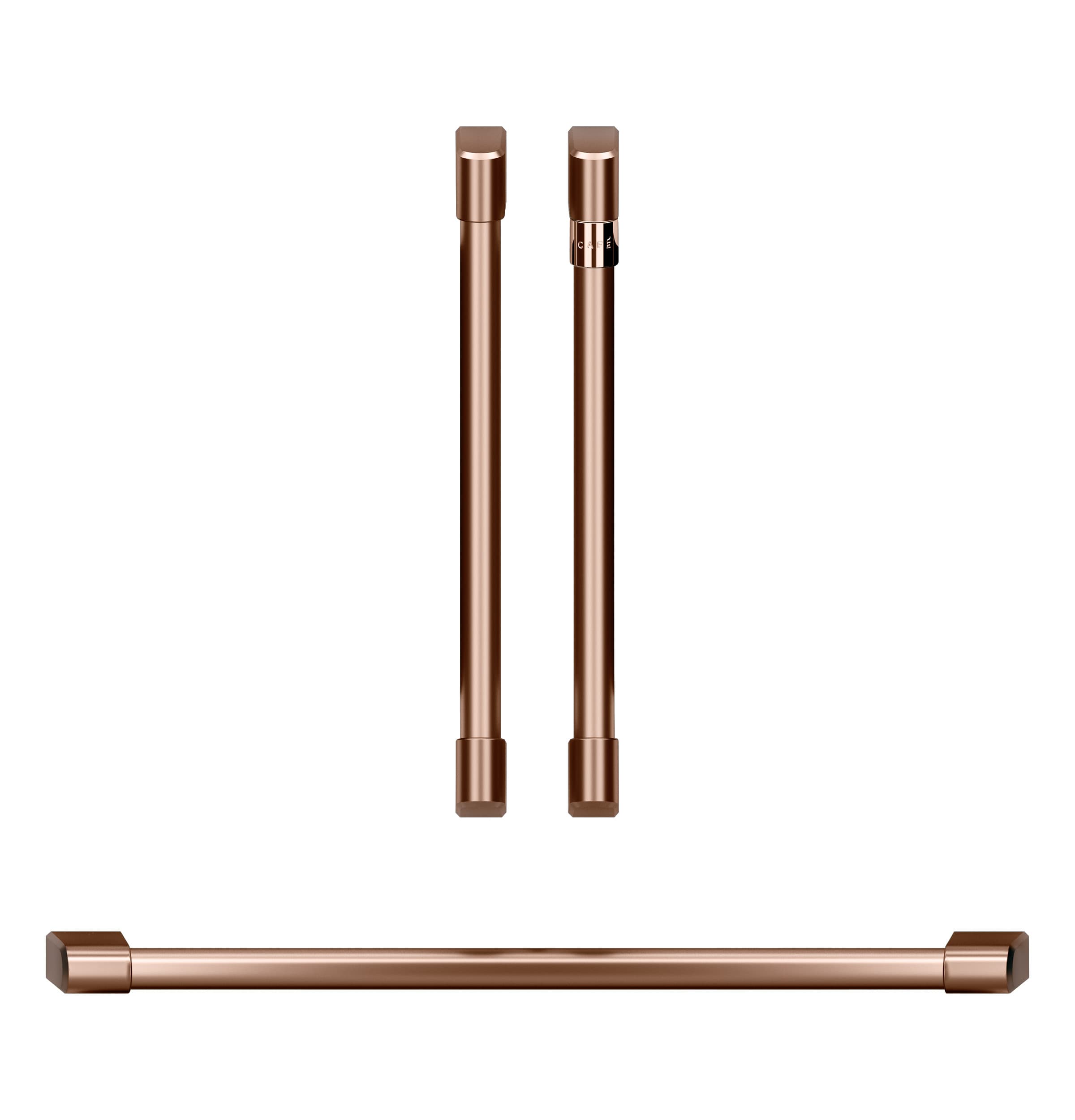 CAFÉ™ 2 French-Door Handles; 1 - 30" Handle; - Brushed Copper