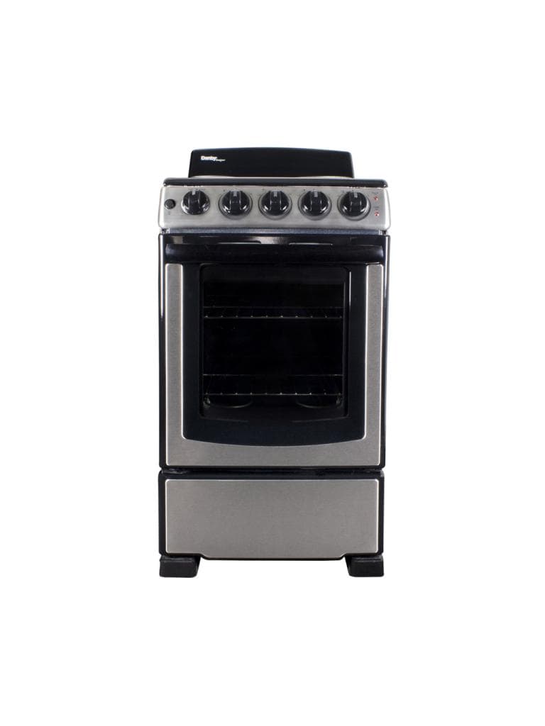 20" Electric Range, Coil Elements,Glass Door Window,Push & Turn Knobs