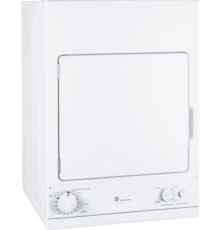 GE Spacemaker 240V 3.6 cu. ft. Capacity Stationary Electric Dryer
